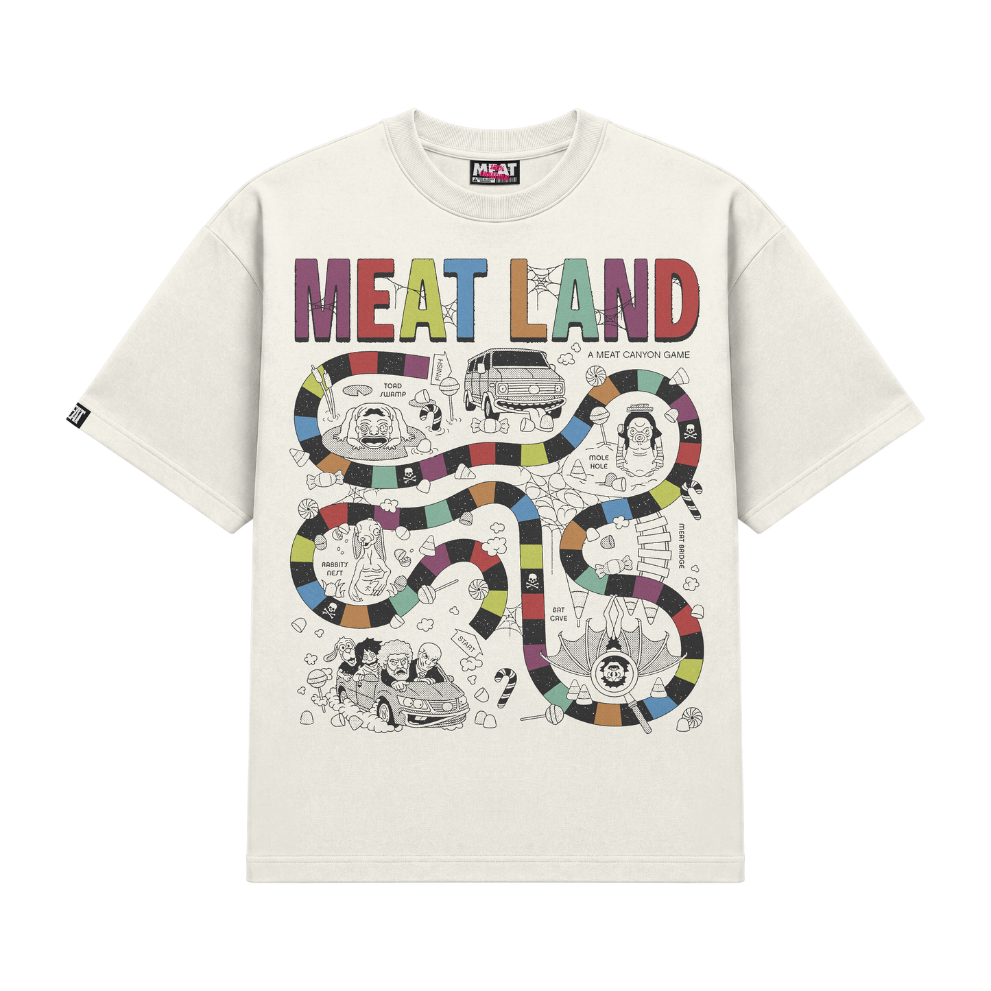 Meat Land T-Shirt - Off-White