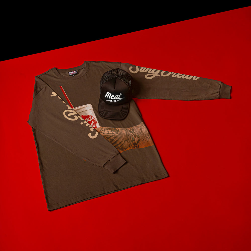 Meat Swig Long Sleeve Tee