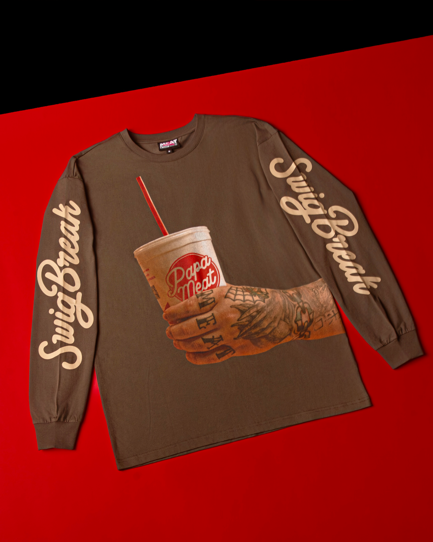 Meat Swig Long Sleeve Tee