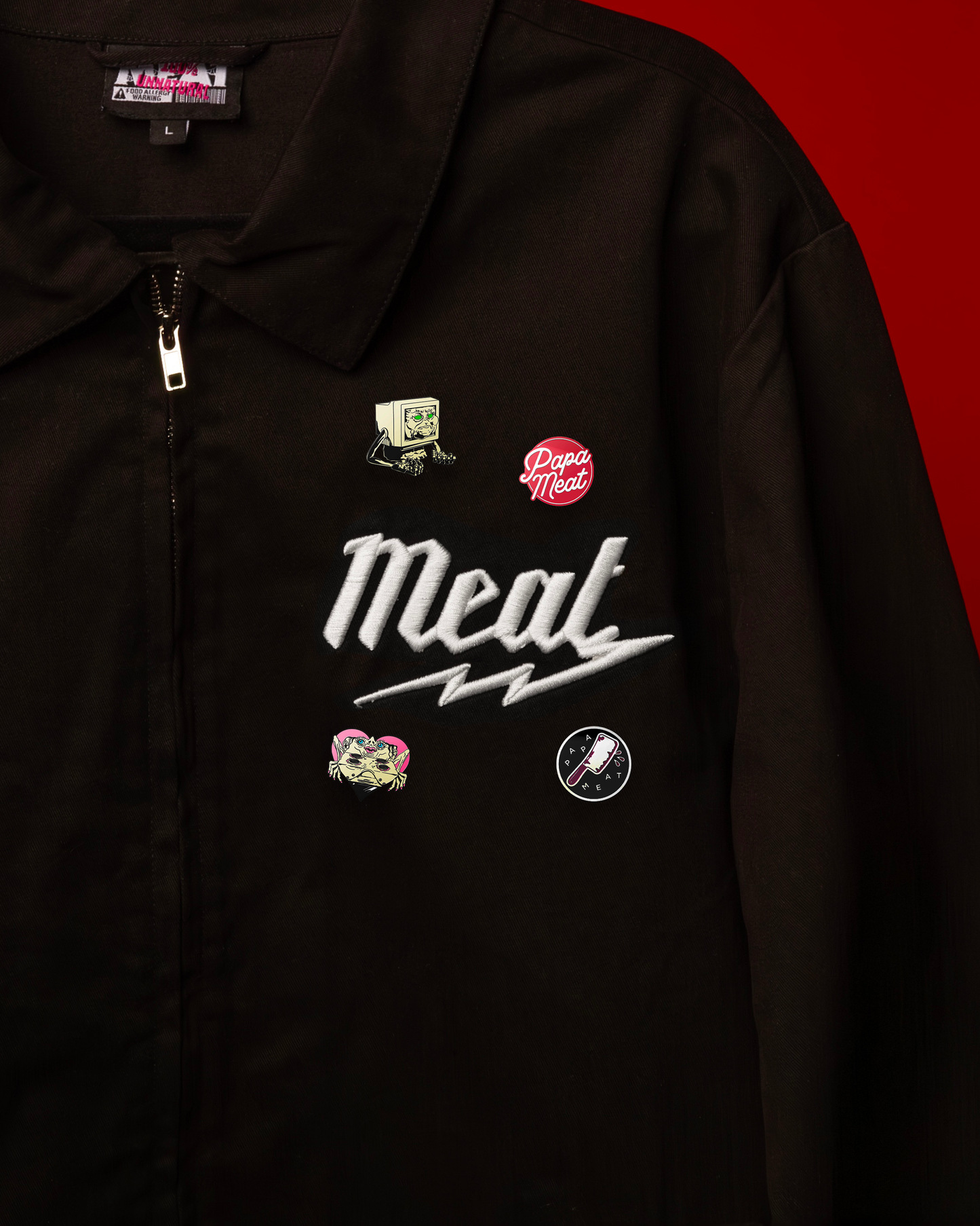 Papa Meat Pin Set