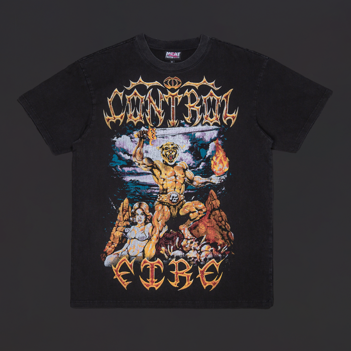 I Control Fire Washed Tee