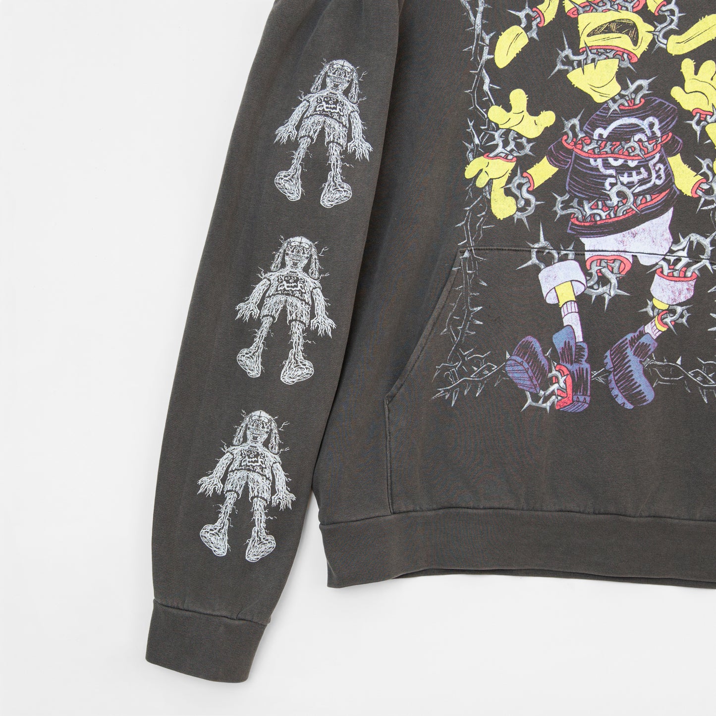 Meat Canyon Torn Hoodie - Pigment Black