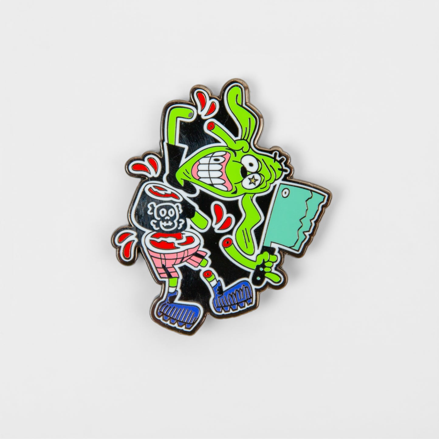 Meat Canyon Puppet Show Enamel Pin