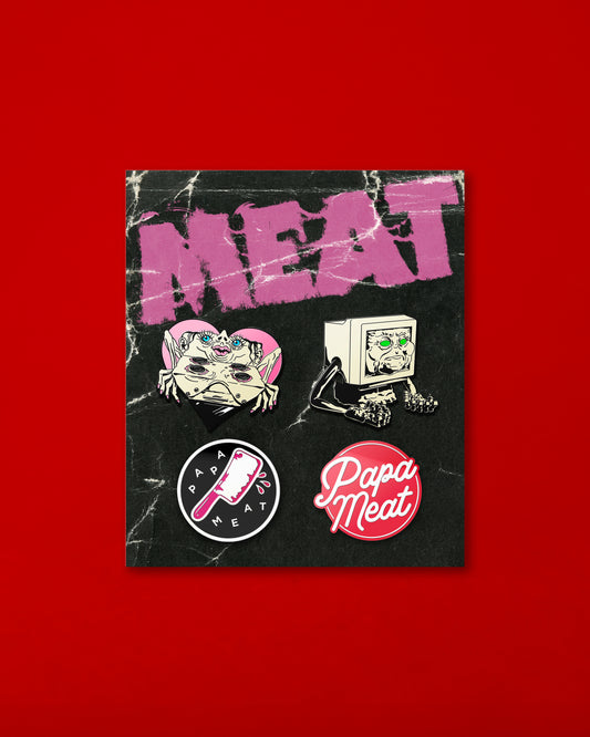 Papa Meat Pin Set
