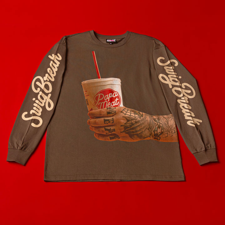 Meat Swig Long Sleeve Tee