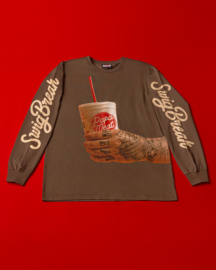 Meat Swig Long Sleeve Tee